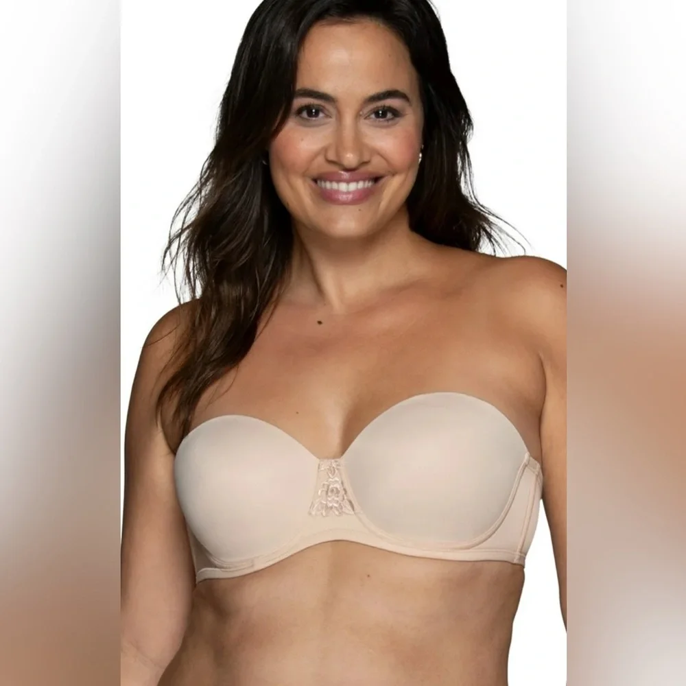 NWT Women’s Vanity Fair Lingerie Convertible 5 Way Strapless Bra Size 38G